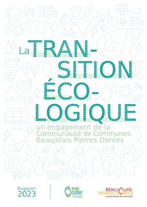 Rapport 2023 (version longue) sur l'engagement de la CCBPD dans la transition écologique