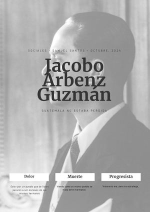 Jacobo Árbenz Guzmán - Guatemala No Está Perdida
