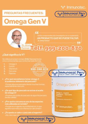 Omega Gen V. Cuida tu corazón y cerebro Peru Telf 999-200-870