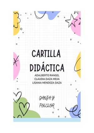 Cartilla Didactica Danza Y Folclor
