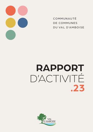 Rapport d'activité 2023 - Communauté de communes du Val d'Amboise