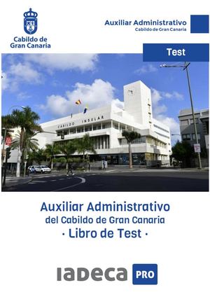 Test Auxiliar Cabildo Gran Canaria Libro Test 2024