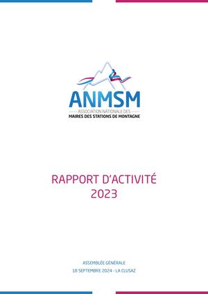 Rapport Activité ANMSM 2023