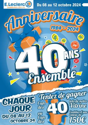 Catalogue 40 Ans Leclerc Dammarie les lys fb