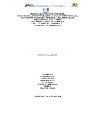 DON RÓMULO GALLEGOS Revista Digital