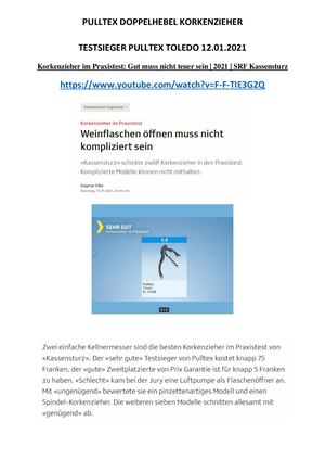 Testsieger Pulltex Doppelhebel Korkenzieher Kopie