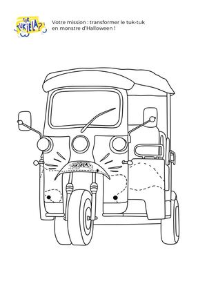 Coloriage Tuk Tuk'iéla