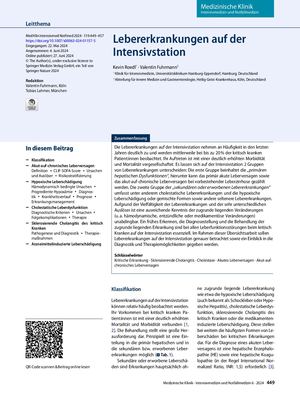 02 Lebererkrankungen Auf Der Intensivstation