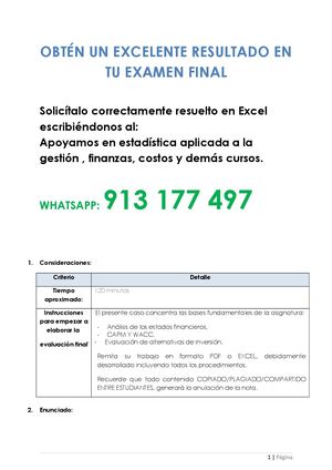 Final Finanzas Corporativas 1 2024 1a Calameo
