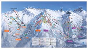 Plan des Pistes Valmeinier Valloire Hiver 2024 2025