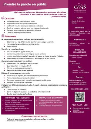 Prendre La Parole En Public