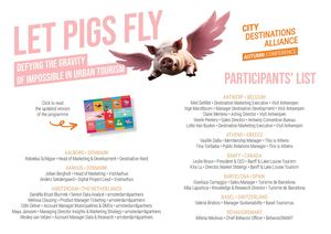 Participants List CityDNA Autumn Conference Bruges October 2024
