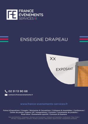 Catalogue Enseignes Drapeau - France Evenements Services
