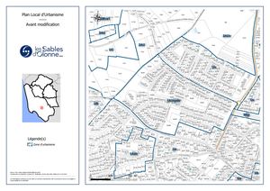 Zonage avant modification N°10 -  PLU Château