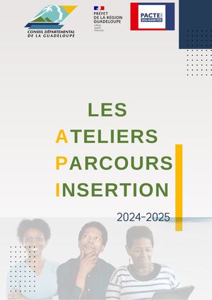 Catalogue Les Ateliers Parcours Insertion