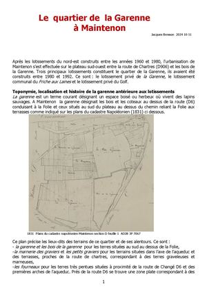 Le Quartier de la Garenne à Maintenon 2024 10 11