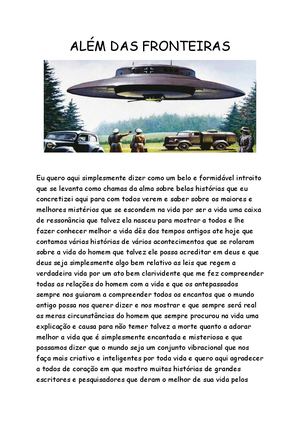 Alem Das Fronteiras