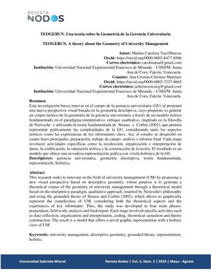Teogerun Una Teoría Sobre La Geometría De La Gerencia Universitaria