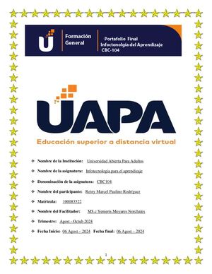 Portafolio De Infotecnologia Para El Aprendizaje