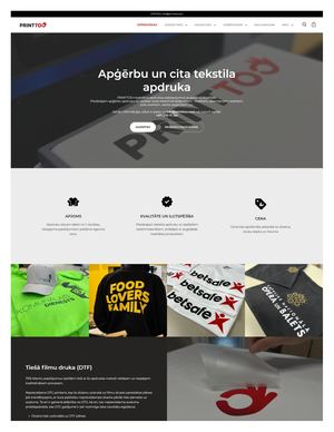 Apģērbu Apdruka ar Printtoo.com