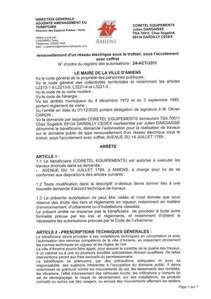 Calaméo - 24-ACT-3311 Arrêté De Renouvellement D'un Réseau éLectrique ...