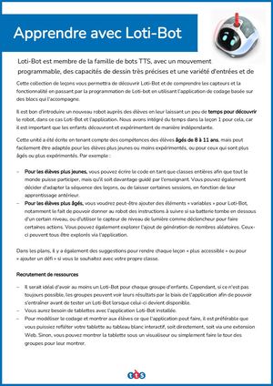 Voici Loti-Bot - en 10 leçons