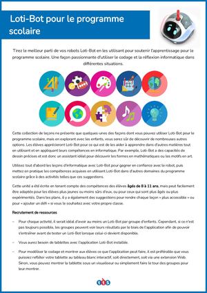 Loti-Bot pour le programme scolaire en 10 Leçons