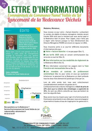 Courrier Lettre Informations STE Particuliers