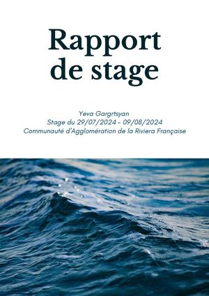 Rapport De Stage Yeva Gargrtsyan