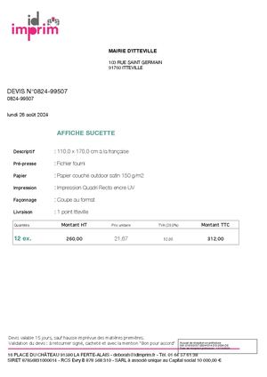 AR DEL 215 2024 Annexe 1 Impression Affiches Type Pour Panneaux Sucettes - IDIMPRIM