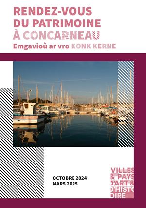 Maison du Patrimoine de Concarneau - Programme d'octobre à mars 2024