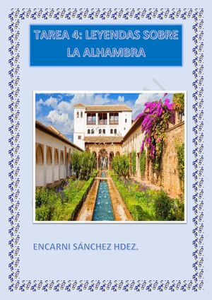 LIBRO DE LAS LEYENDAS DE LA ALHAMBRA