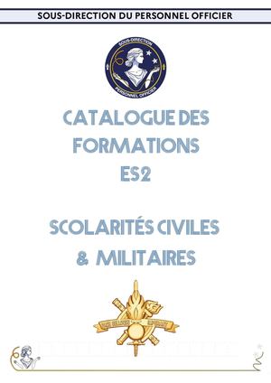 Catalogue Scolarités ES2 2024-2025