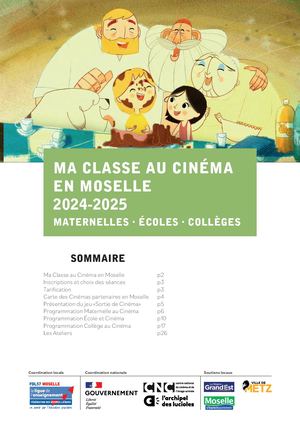 Catalogue 24 25 Ma Classe Au Cinéma En Moselle