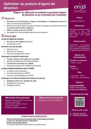 Optimiser Sa Posture D'agent De Direction