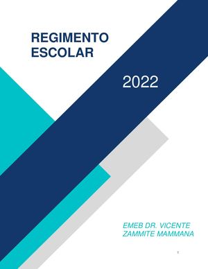 Regimento Escolar 2022