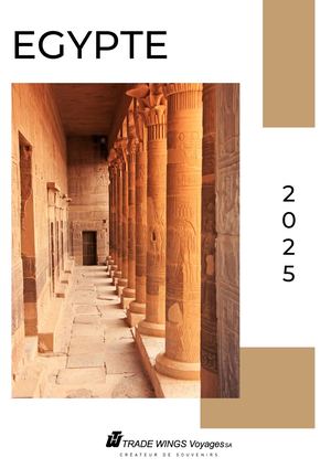 Brochure Egypte 2025