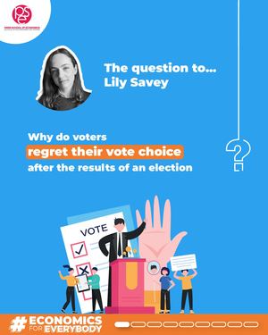 The regret of voters after the results of an election by Lily Savey