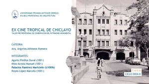 Portafolio Excine Tropical Chiclayo