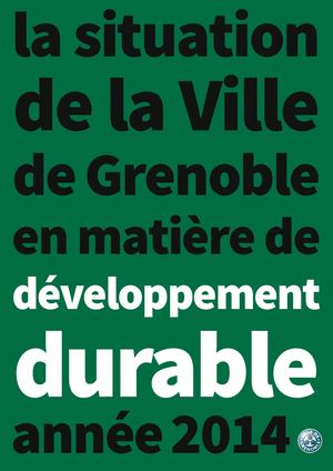 Rapport Annuel Sur Le Développement Durable (Année 2014) Grenoble