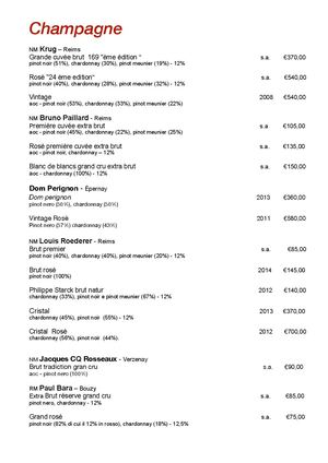 Carta dei vini - Il Galeone