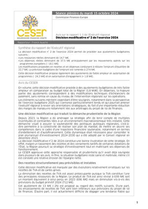 Décision modificative n° 2 de l'exercice 2024