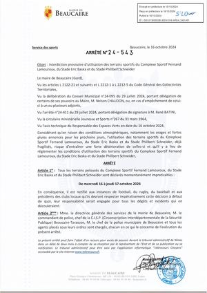 Parution Des Actes Administratifs D'aujourd'hui