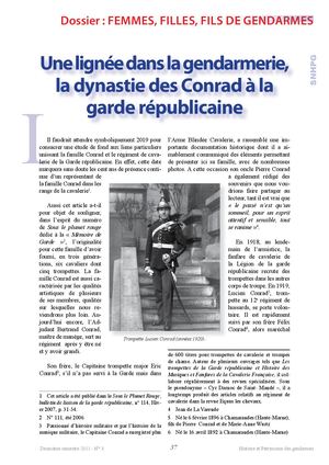 Rhpg3 Une Lignée Dans La Gendarmerie, La Dynastie Des Conrad