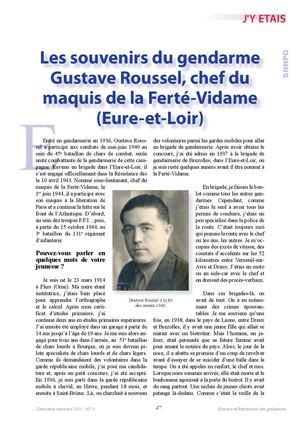 Rhpg3 Le Souvenir Du Gendarme Gustave Roussel