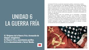 Unidad 6 La Guerra Fría