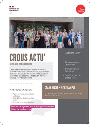 Crous Actu' Octobre