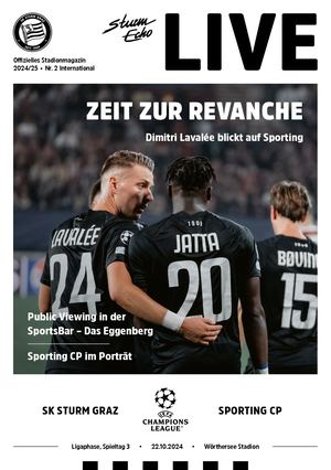 SturmEcho LIVE 2024/25, Nr. 2 International, Sturm – Sporting CP