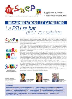 Dossier Fsu Remuneration Et Carrière Octobre 2024