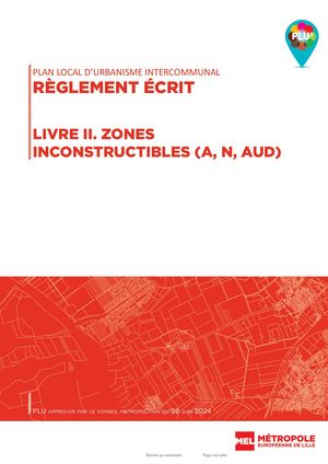 REG Livre 2 ZONES INCONSTRUCTIBLES A - N - AUD